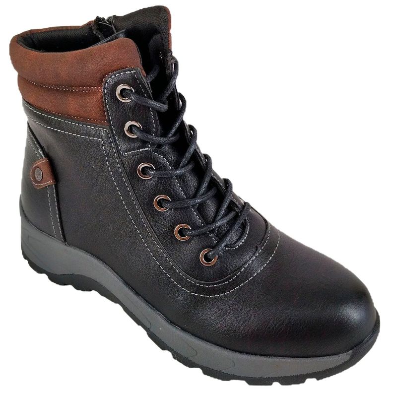 Botin casual Taco bajo de Mujer 2207 Negro-2