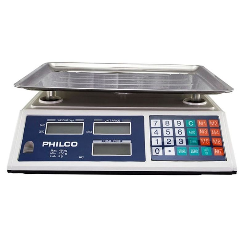 Balanza Pesa Digital 40kg Doble Visor Recargable -0