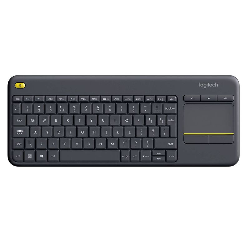 Teclado Inalámbrico Logitech K400 Plus Qwerty Español Color Negro-0