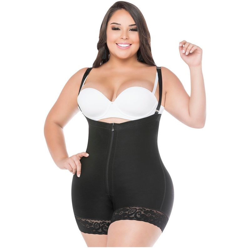 Faja Colombiana Moldeadora y Reductora En Short 215 Negro-0
