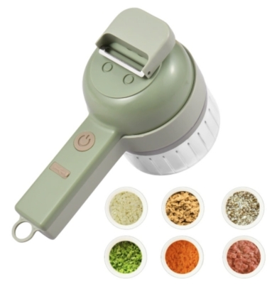 Picador Cortador De Verduras Eléctrico 4 en 1 USB-2