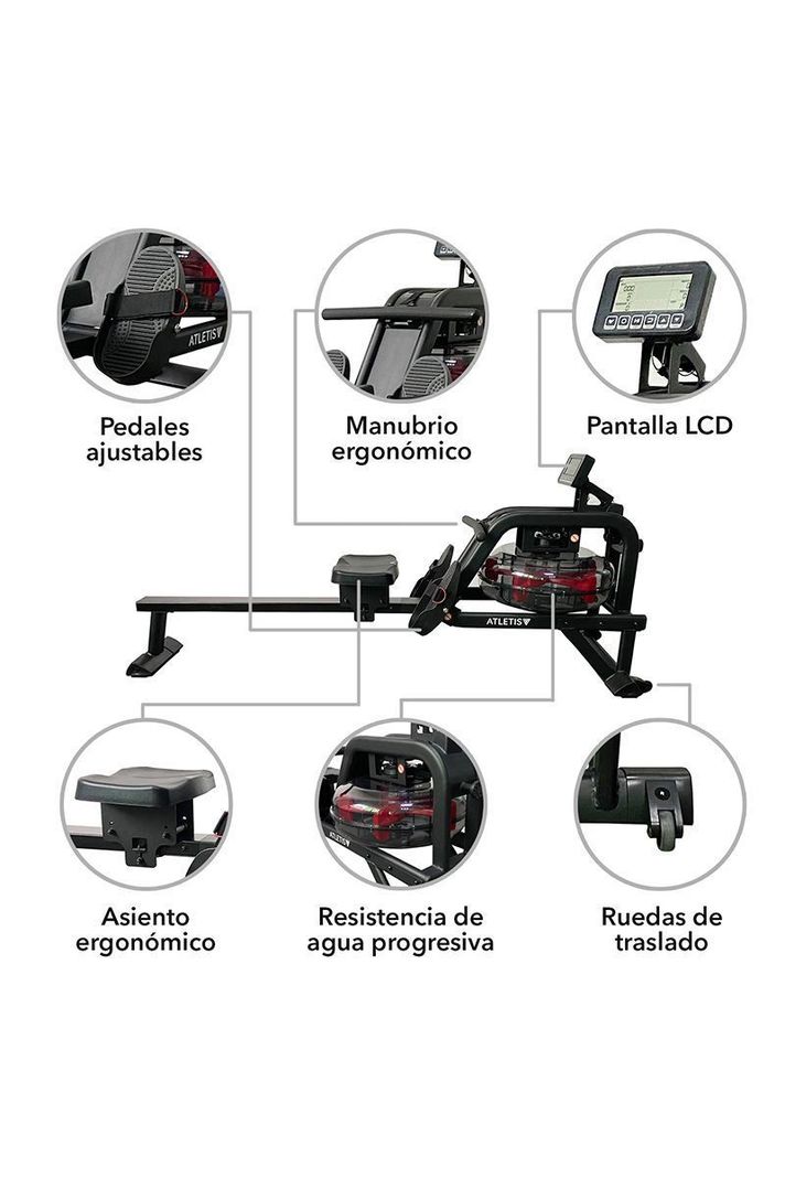 Remadora de Agua Atletis Max A302 Negro-3