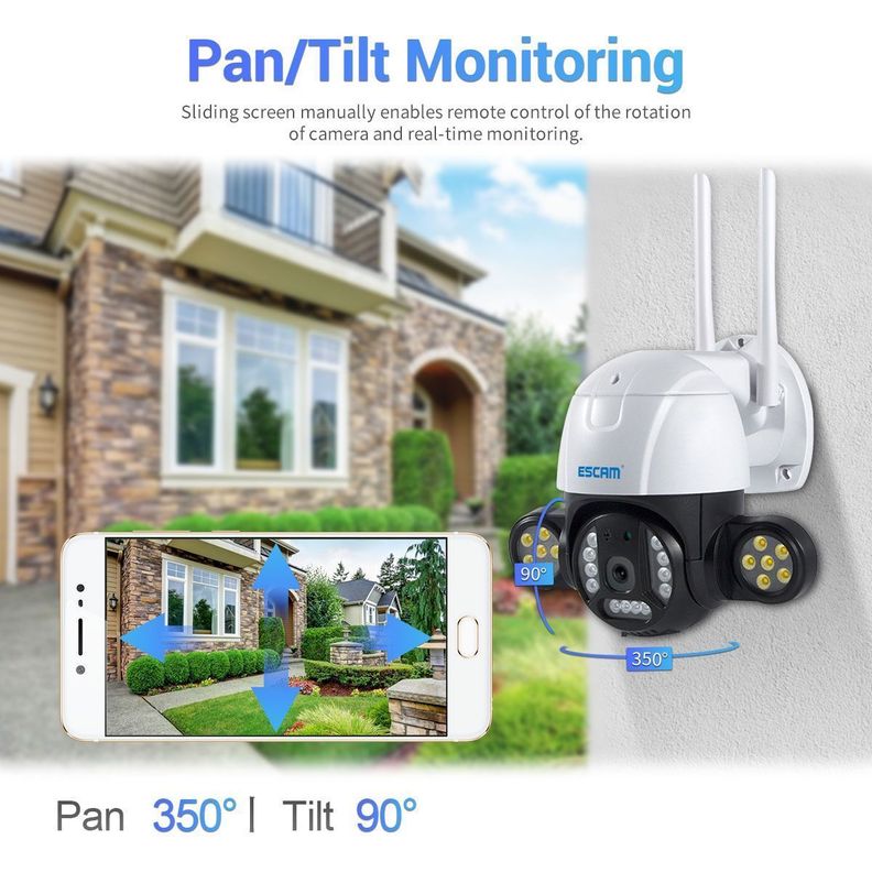 Cámara IP Wifi exterior QHD 1536 3MP ESCAM QF233-6