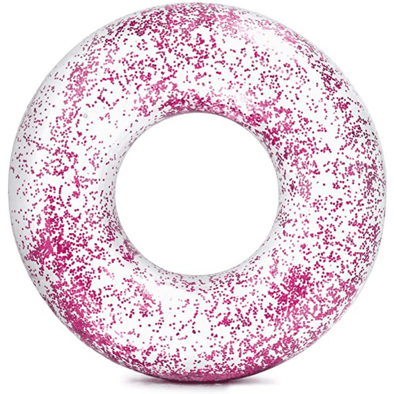 Flotador Inflable Redondo Brillo 107x27 Cm Rosado-0