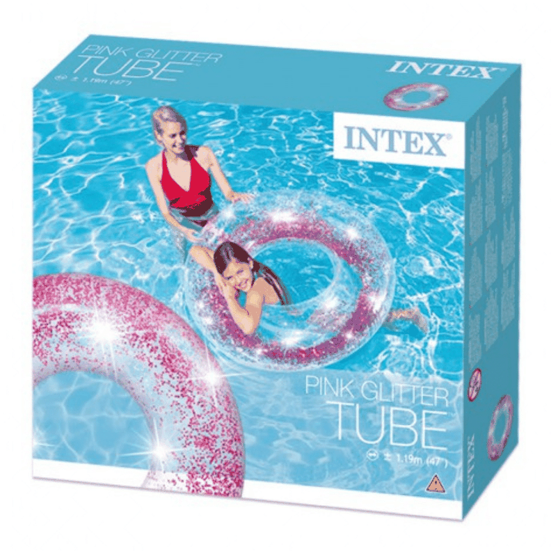 Flotador Inflable Redondo Brillo 107x27 Cm Rosado-2
