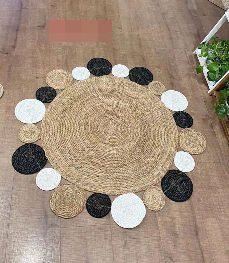alfombra redonda de yute 9530-8-0