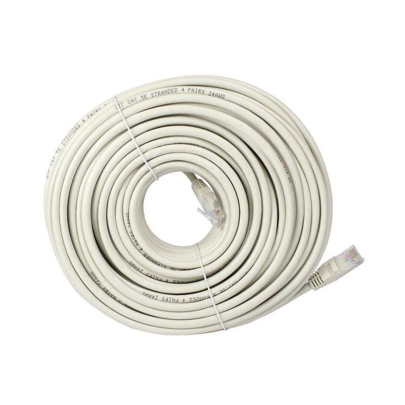 Cable De Red Categoría 5E, Color Gris, 30 Metros-2