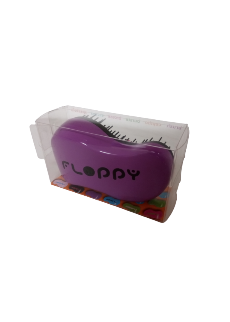 Cepillo Español Floppy Antifrizz Desenredante Violeta-Negro-2