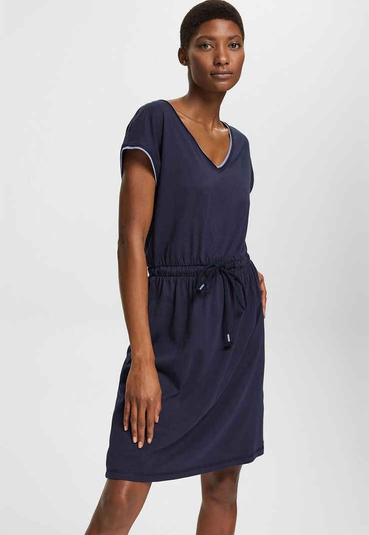 Vestido Con Cordón Esprit