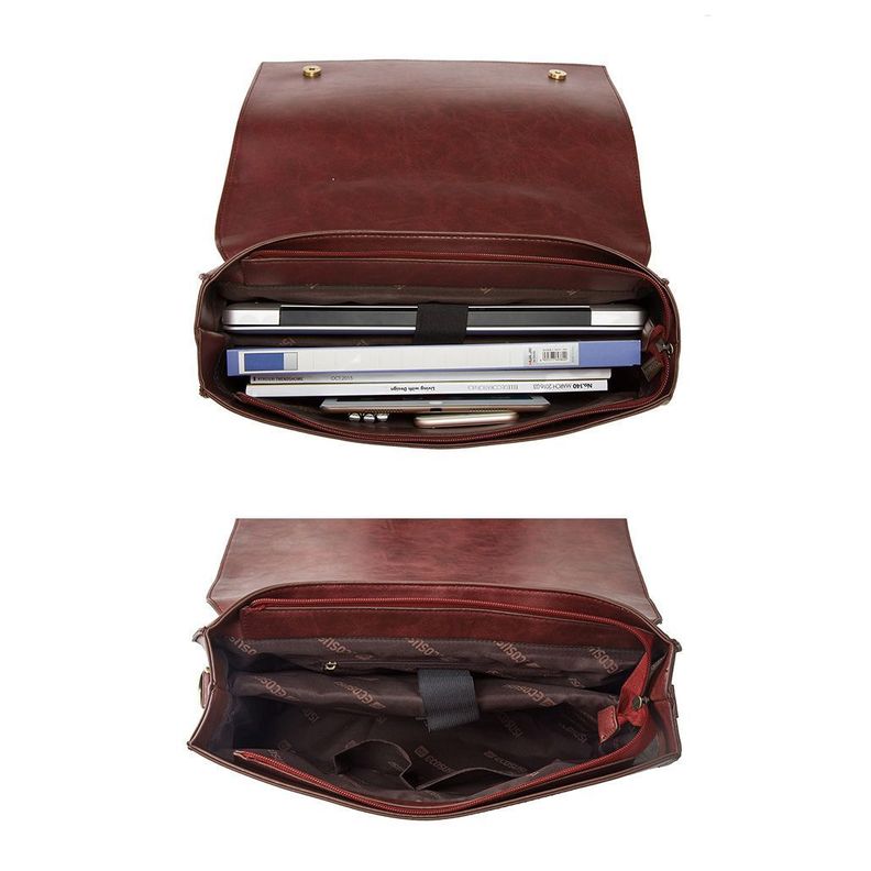 Ecosusi Maletín BOW para laptop 14" - Café-1