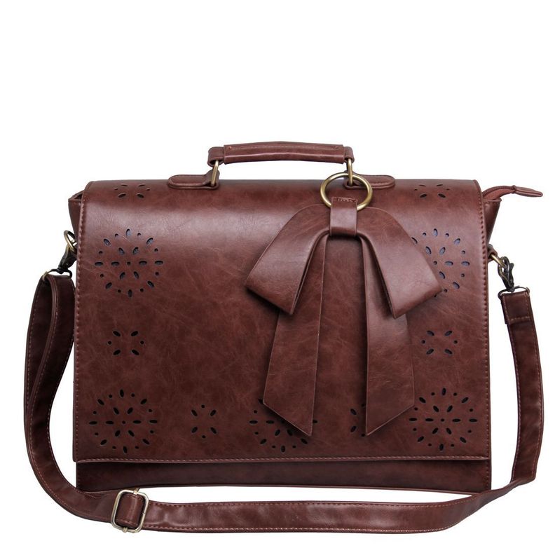 Ecosusi Maletín BOW para laptop 14" - Café-0