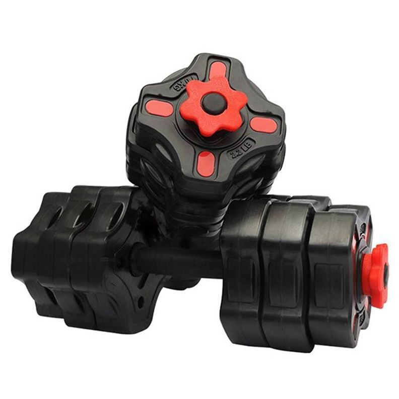 Pack 40 Kg Mancuernas Con Unión + Bases Rusas + Barra Curva-3