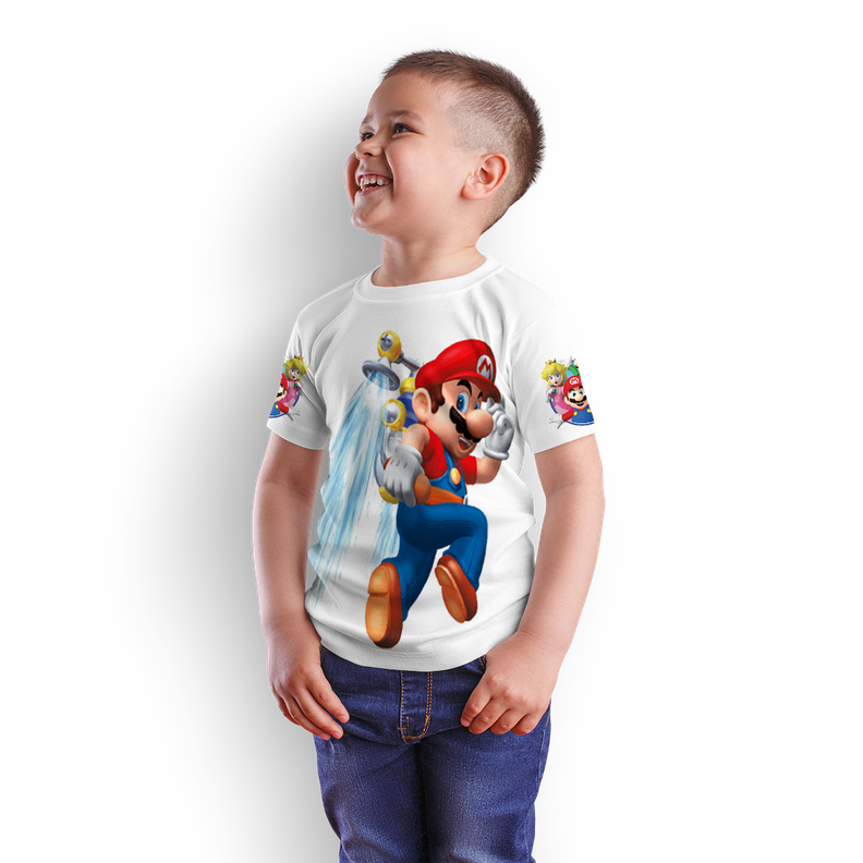 Polera Juvenil Super Mario Bros D2-0