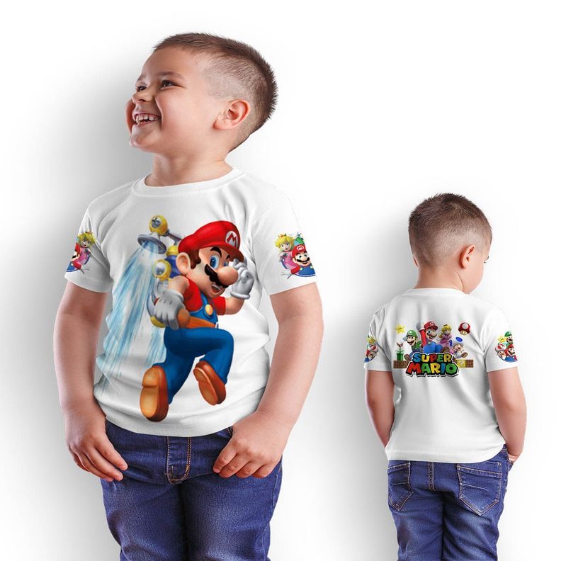 Polera Juvenil Super Mario Bros D2-1