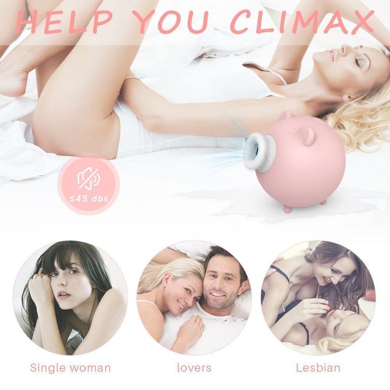 Piggy Succionador Vibrador Femenino Juguete Para Adultos-5