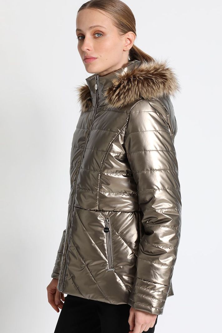 Parka Metalizada Cafe Liola