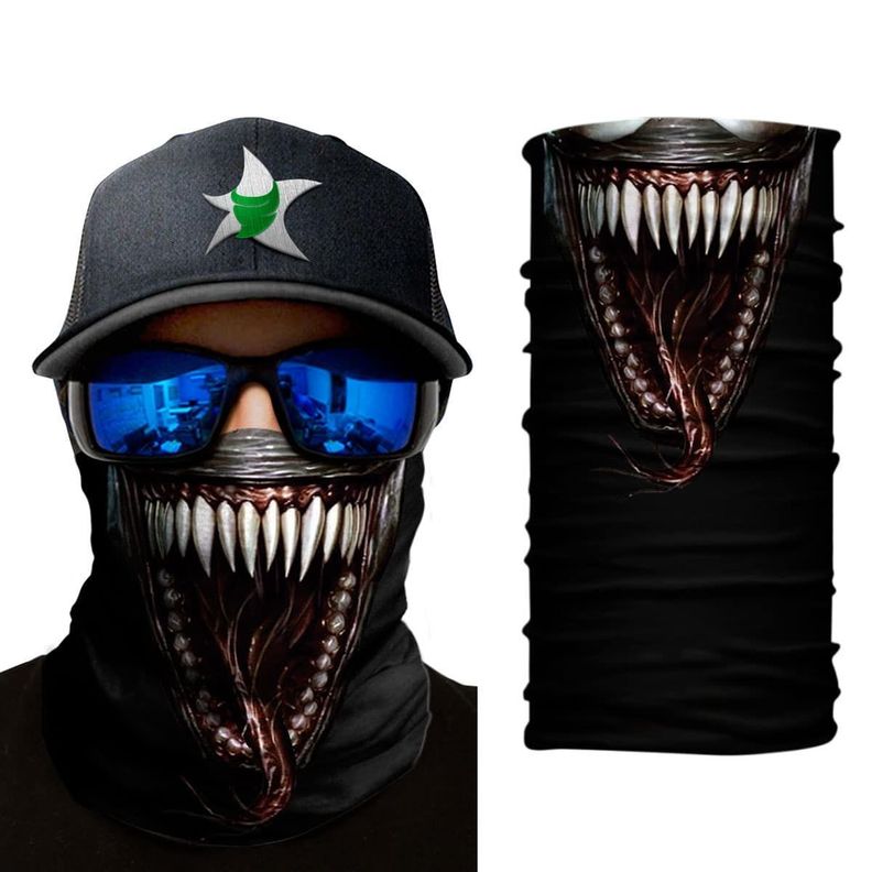 Bandana, Fugaz Store, Negro, Venom Boca Abierta-2