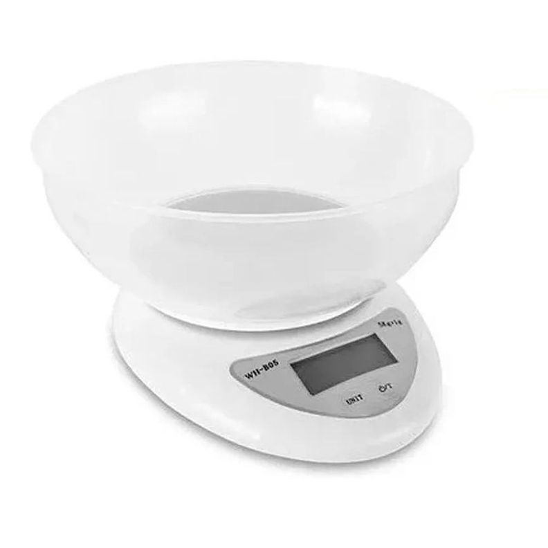 Balanza Digital Pesa Cocina + Bowl Medidor Repostería 5kg-0