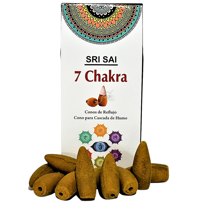 Conos de Incienso Cascada 7 Chakras - SRI SAI-0