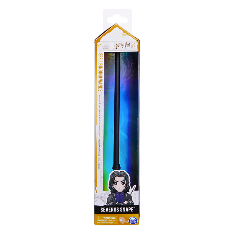 Varita Mágica Severus Snape 30 cm Con Tarjeta de Hechizos-0