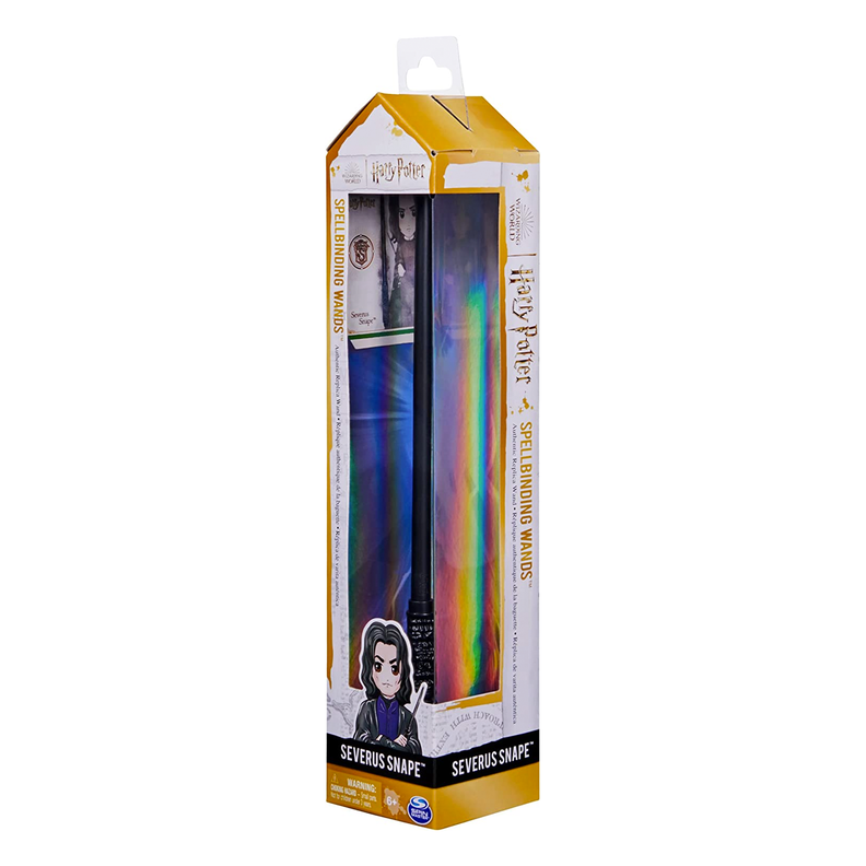 Varita Mágica Severus Snape 30 cm Con Tarjeta de Hechizos-1