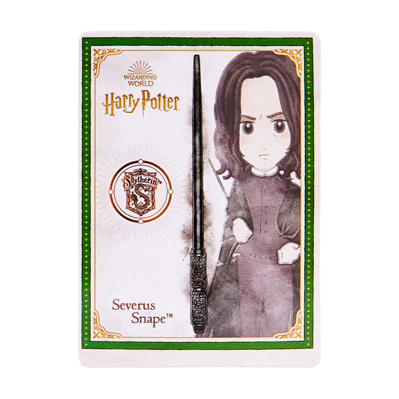 Varita Mágica Severus Snape 30 cm Con Tarjeta de Hechizos-4
