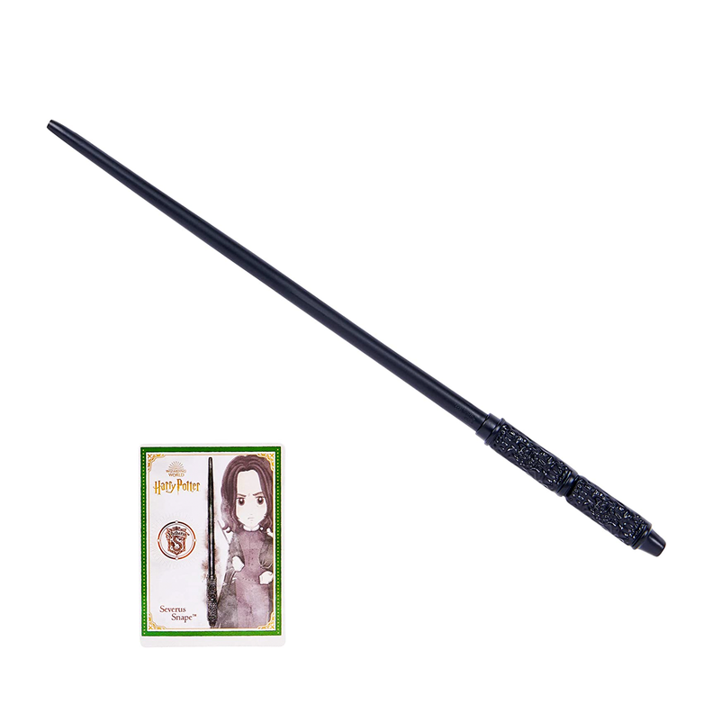 Varita Mágica Severus Snape 30 cm Con Tarjeta de Hechizos-3