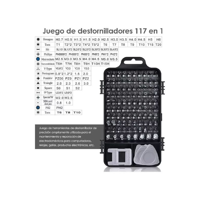Destornilladores Set 115 en 1 Precisión Teléfono-4