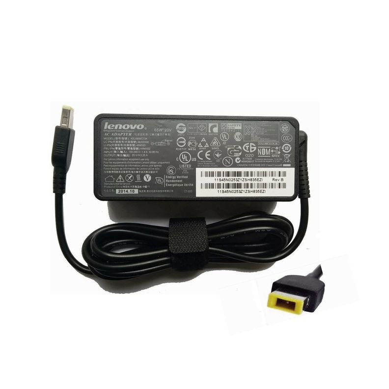 CARGADOR LENOVO Punta Cuadrada 20V 3.25A 65W-0