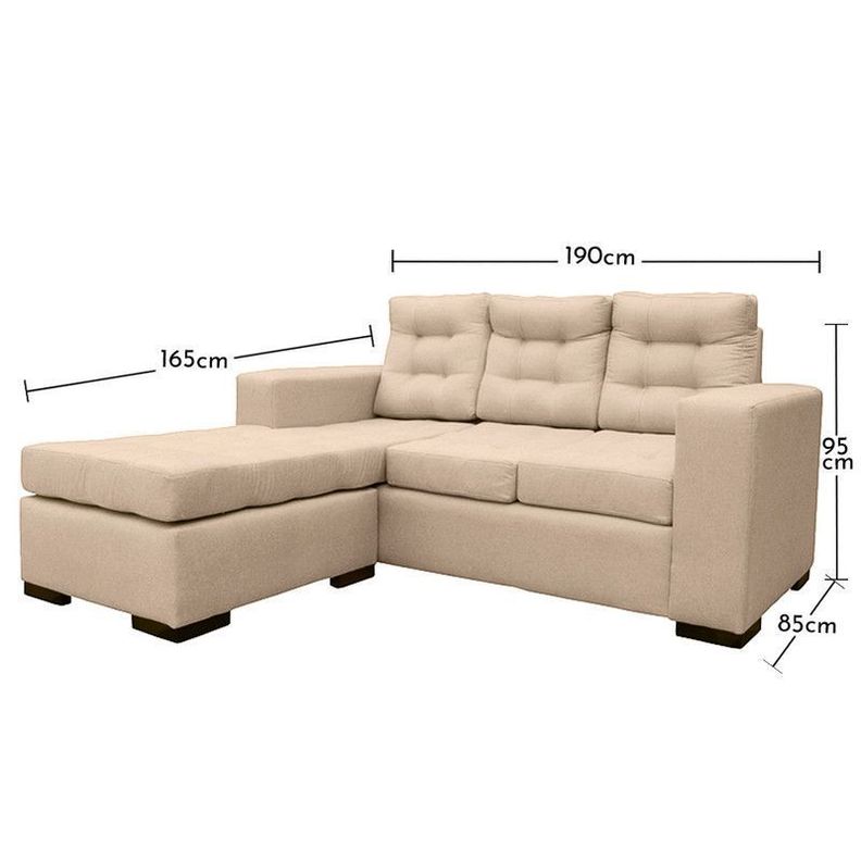 Seccional Antu Felpa Beige  3 Cuerpos-3