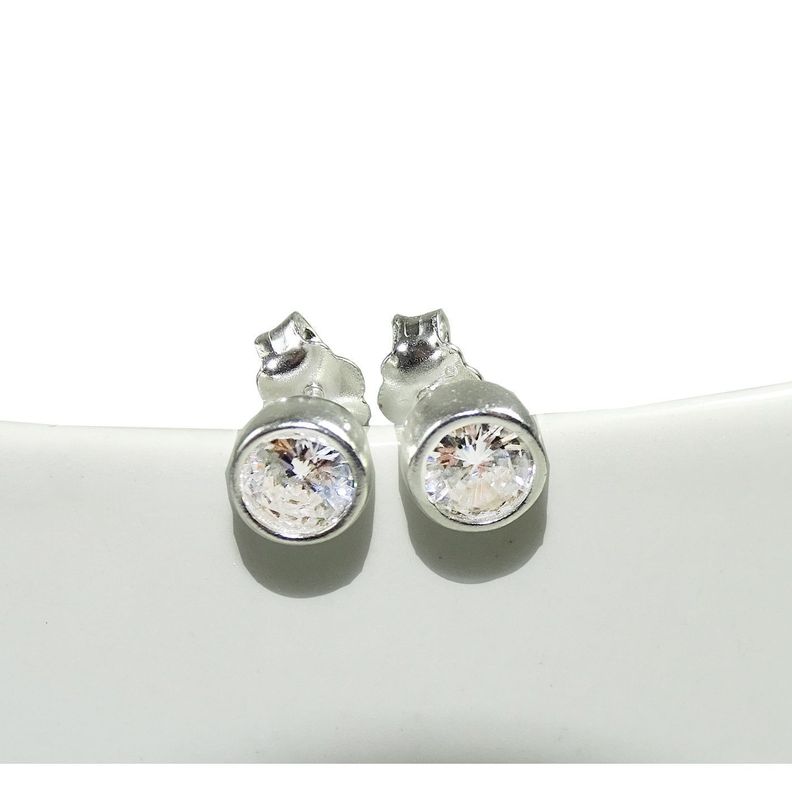 Aros De Plata 925 Punto De Luz - Mabelita-1
