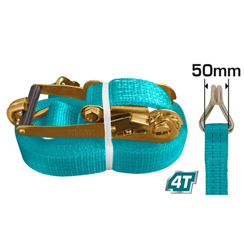 Eslinga Cinta Amarre Con Ratchet 4t X 10m Total-1