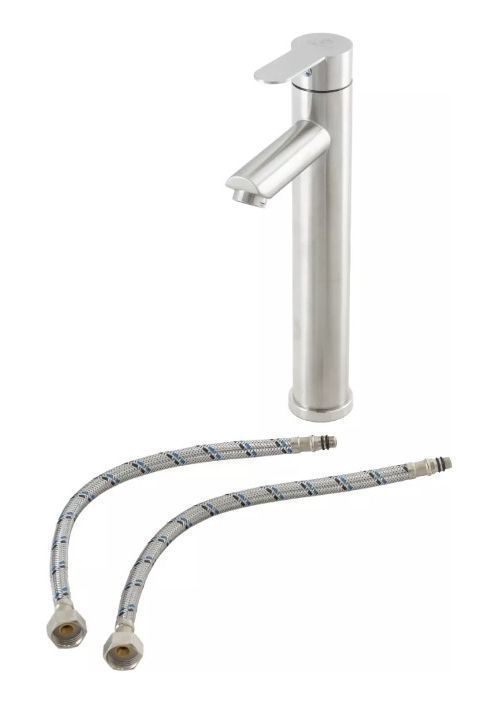 Llave Monomando Lavatorio Modern Alto Inoxidable Taumm-3