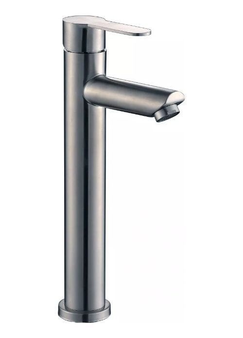 Llave Monomando Lavatorio Modern Alto Inoxidable Taumm-1