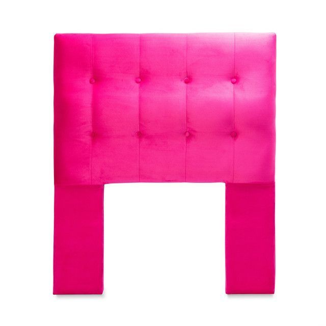 Respaldo Sevilla Con Patas Felpa King Fucsia-0