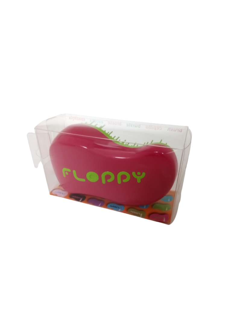 Cepillo Español Floppy Antifrizz Desenredante Fucsia-Verde-2
