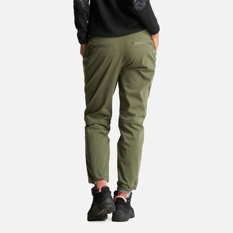 Pantalon Mujer Versatiro Verde Militar Haka Honu-3