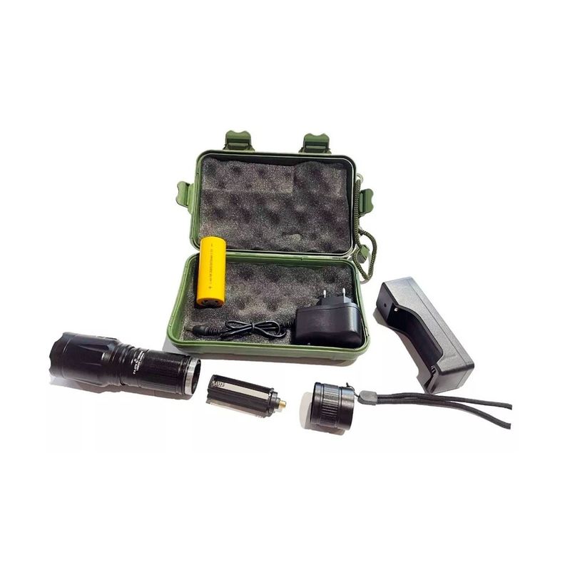 Linterna Tactica Led Impermeable Recargable -3