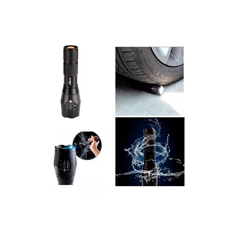 Linterna Tactica Led Impermeable Recargable -2