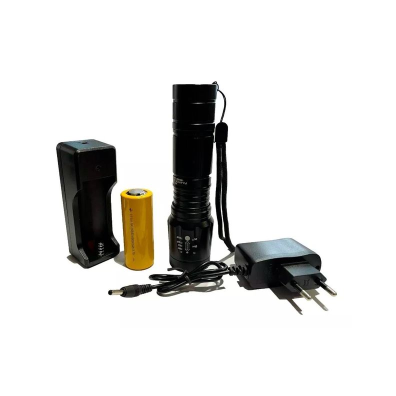 Linterna Tactica Led Impermeable Recargable -4
