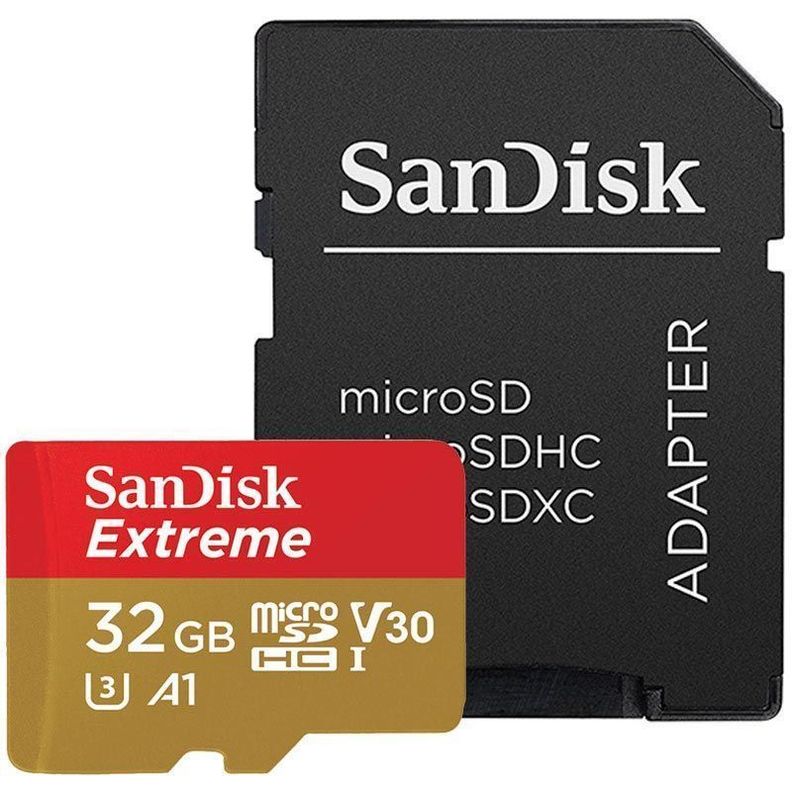 Memoria Micro Sd Sandisk Extreme 32gb + Adaptador-1