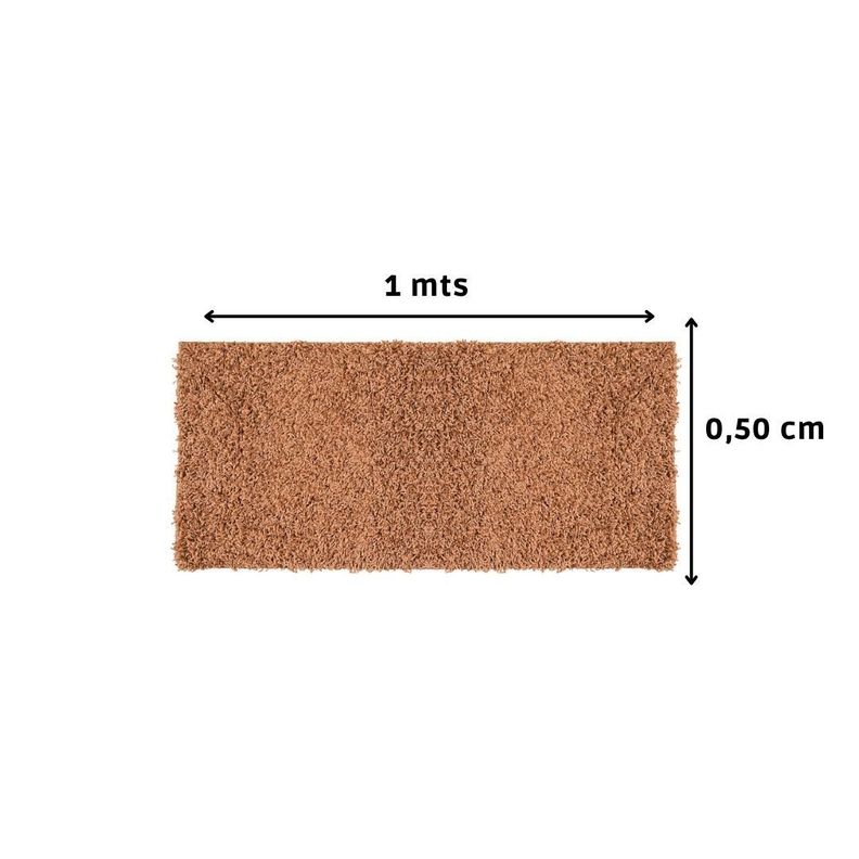 Alfombra Fluff Caramelo 50x100 Cm-3