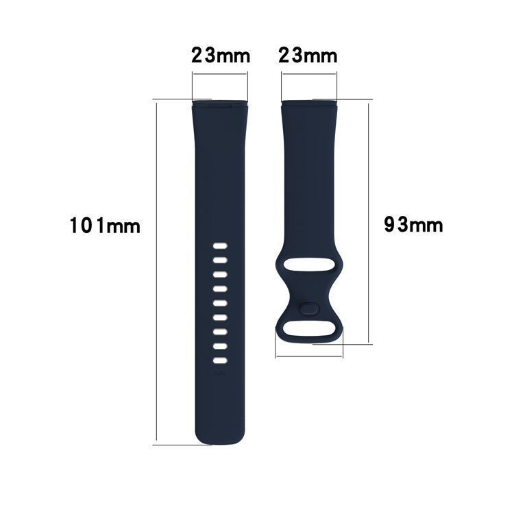 Correa Silicona Para Fitbit Versa 3 / Sense / Rojo 23mm S-1