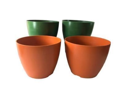 SET 4 MACETAS BIO ACTUAL 2TERRACOTA 2 MUSGO 24X18 Surtido