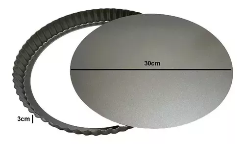 Pack 3 Moldes Desmontables Kuchen Pie 28 30 32cm Desmontable-6