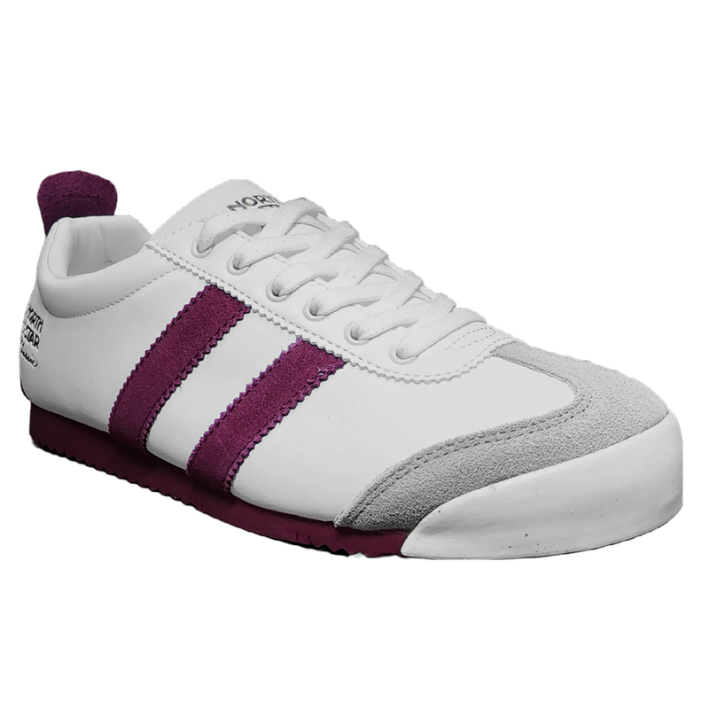 Zapatilla Unisex North Star Classic Retro Blanco y Rojo-0