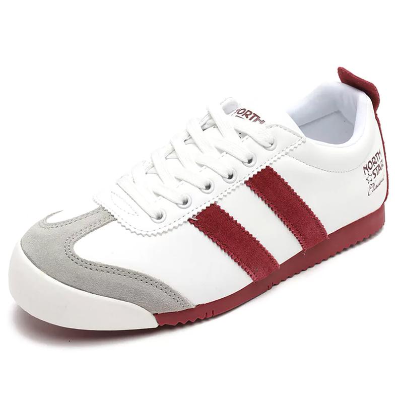 Zapatilla Unisex North Star Classic Retro Blanco y Rojo-3