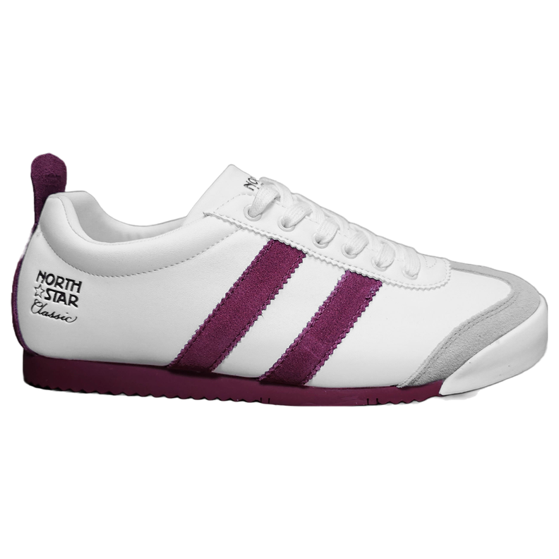 Zapatilla Unisex North Star Classic Retro Blanco y Rojo-2