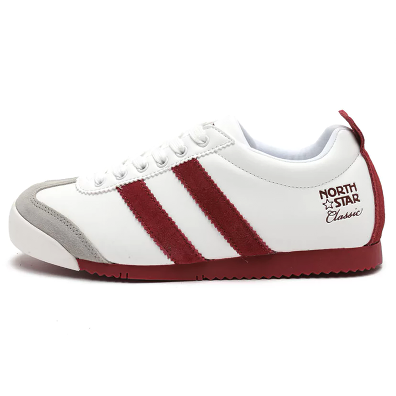 Zapatilla Unisex North Star Classic Retro Blanco y Rojo-4