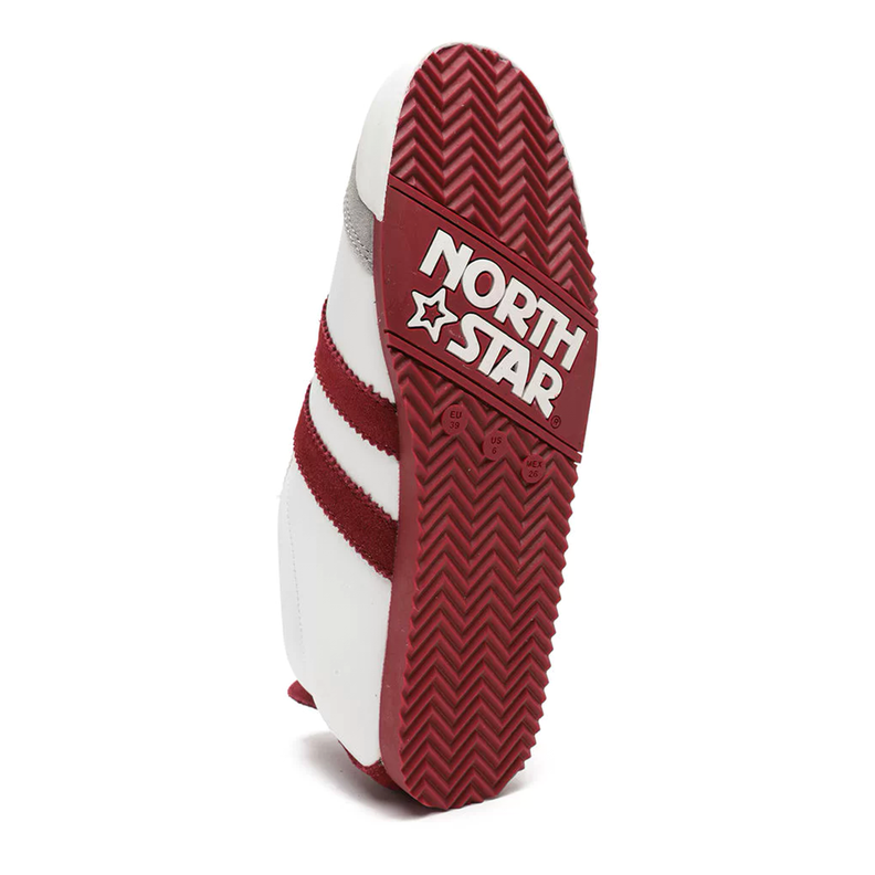 Zapatilla Unisex North Star Classic Retro Blanco y Rojo-6